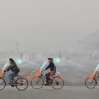 中国の大気汚染に立ち向かう。空気を清浄する自転車のシェアリングサービス