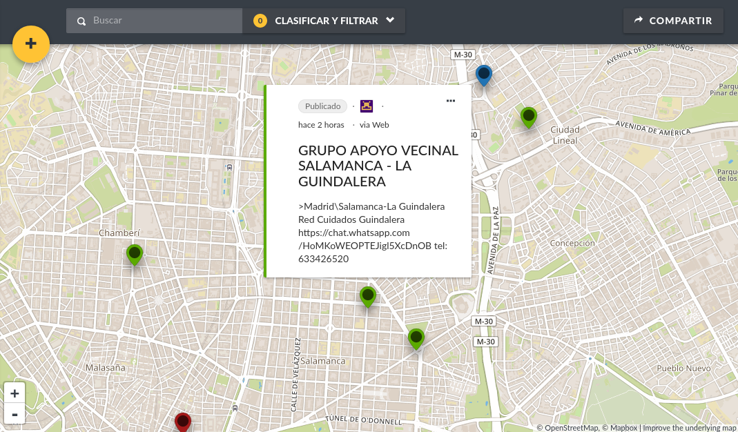 フレナ・ラ・クルヴァのオンラインマップ