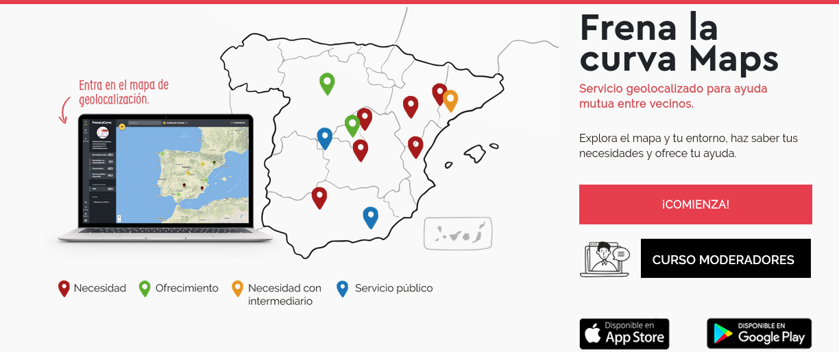 フレナ・ラ・クルヴァのオンラインマップ