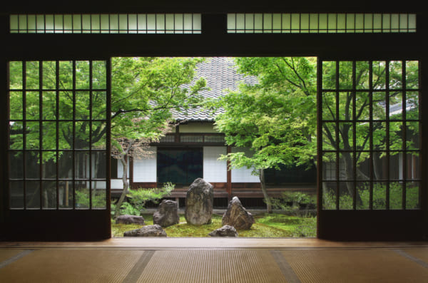 京都の家の縁側