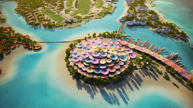 サウジアラビアの再生観光の島