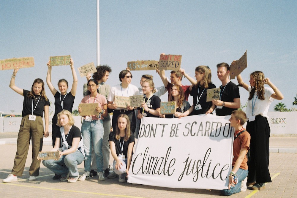 COP27で声を上げる活動家たち