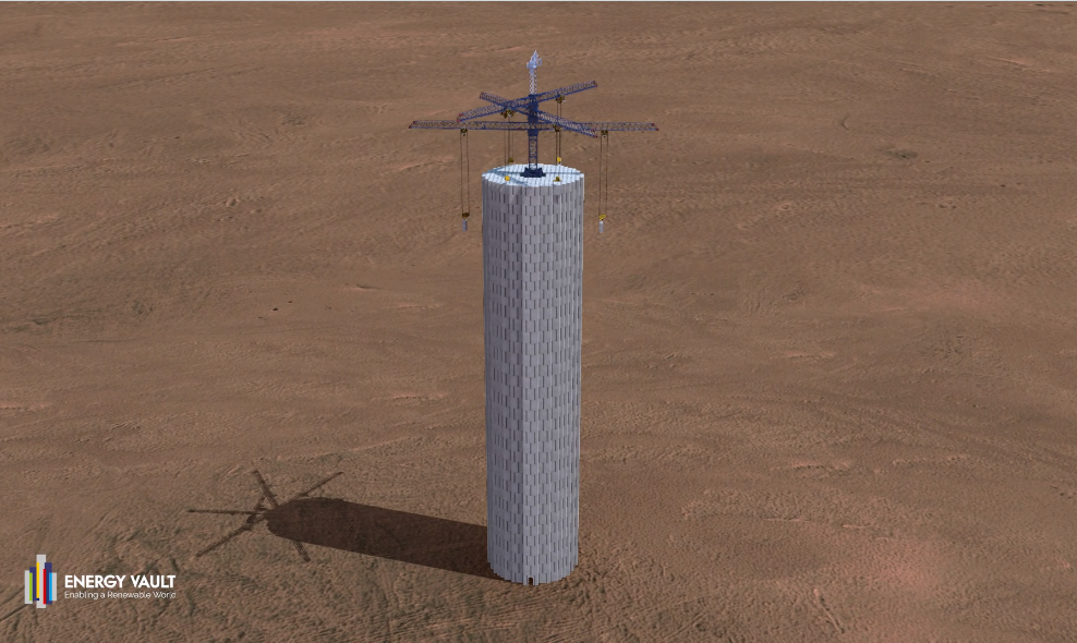 再生可能エネルギーを貯蔵する「コンクリートタワー」