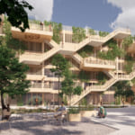 持続可能なモビリティと市民が集う場所に。デンマーク初の木造駐車場 width=