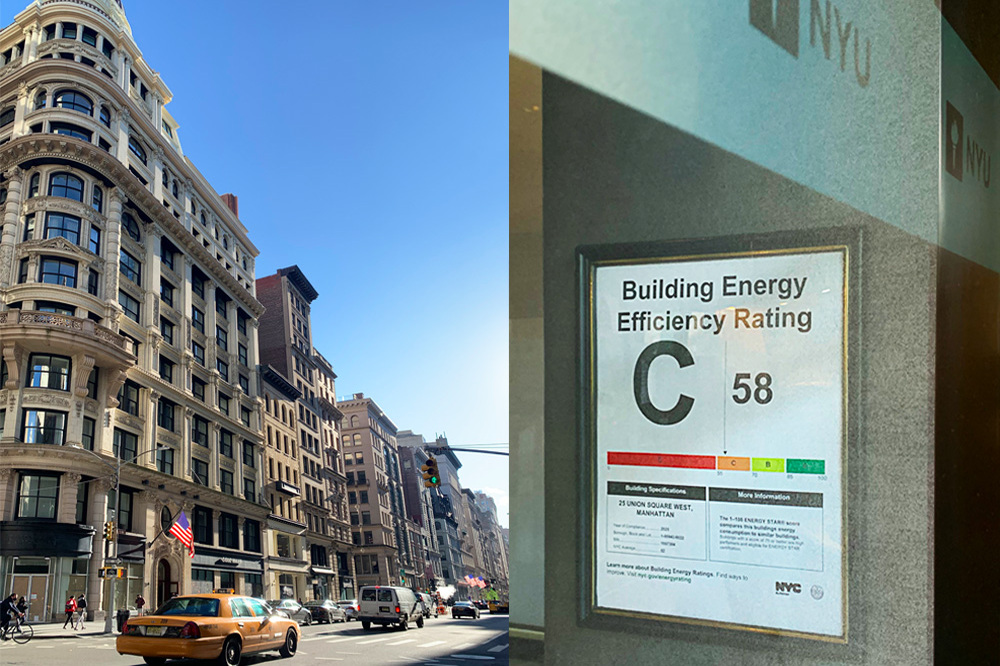 「このビルの評価はCです」扉に貼ったカードで建物のエネルギー効率を知らせるNYのプロジェクト