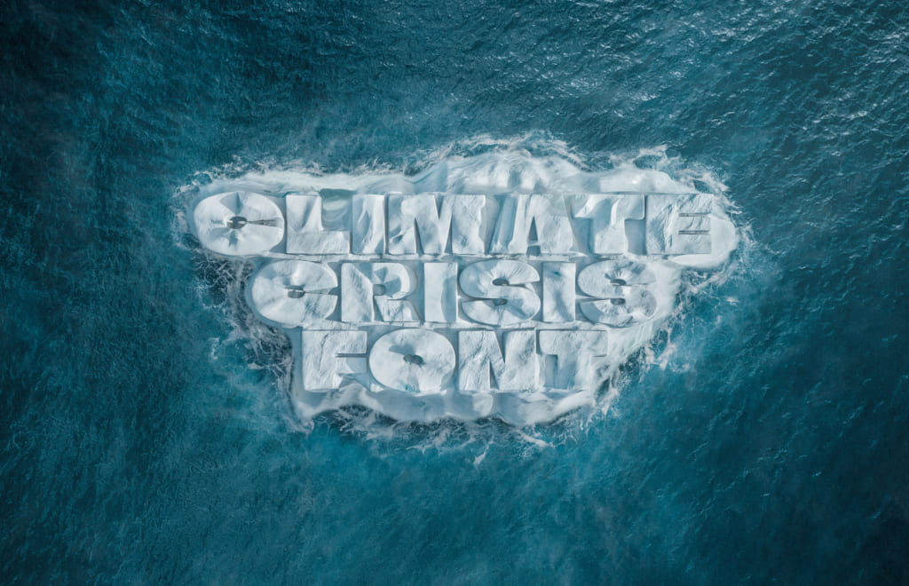 気候危機の真実を伝える、溶けていくフォント「Climate Crisis Font」
