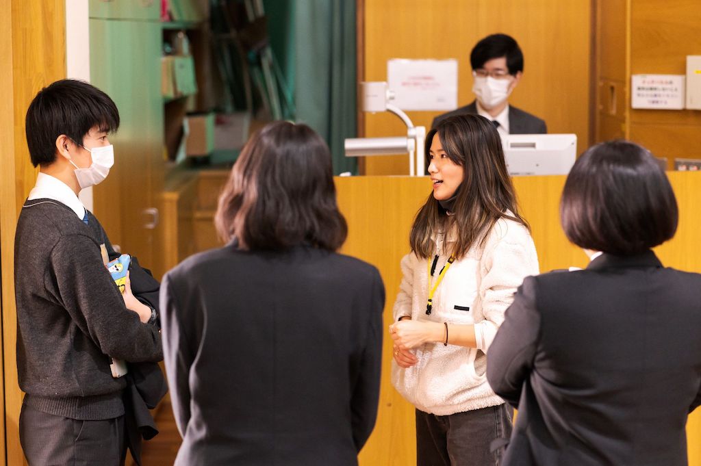 講演後の様子