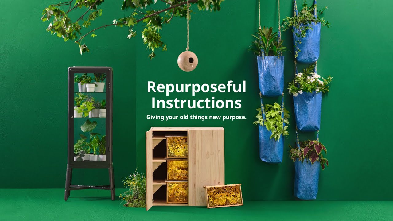 古い家具を動植や植物の住処にかえる、IKEAのアップサイクル説明書