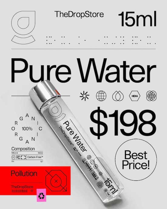 「Pure Water （真水）」15ml 198米ドル