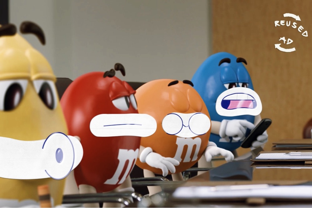 M&M’Sチョコが人気広告を再利用した「ヘルシー・プラネット・プロダクションズ」