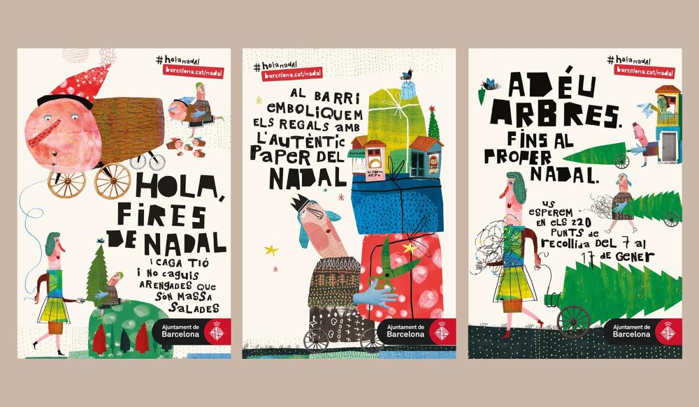 2016年、バルセロナ市のクリスマスのポスター