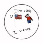 子どもたちが描いた「I voted」ステッカーが、米国で投票率アップに貢献