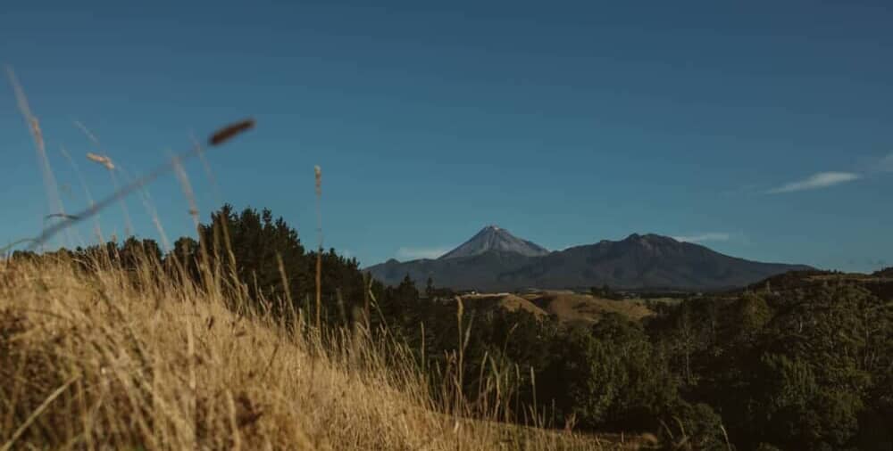 Green School, NZがある、タラナキ地方の景色 ｜Image via Green School NZ width=