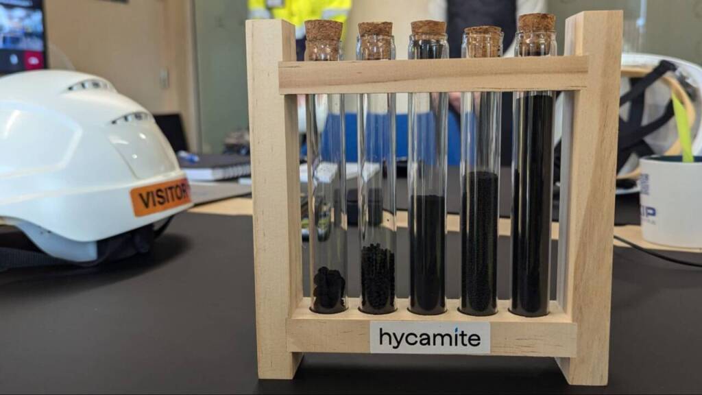Hycamiteが水素を抽出する際に副産物として生まれる固形炭素