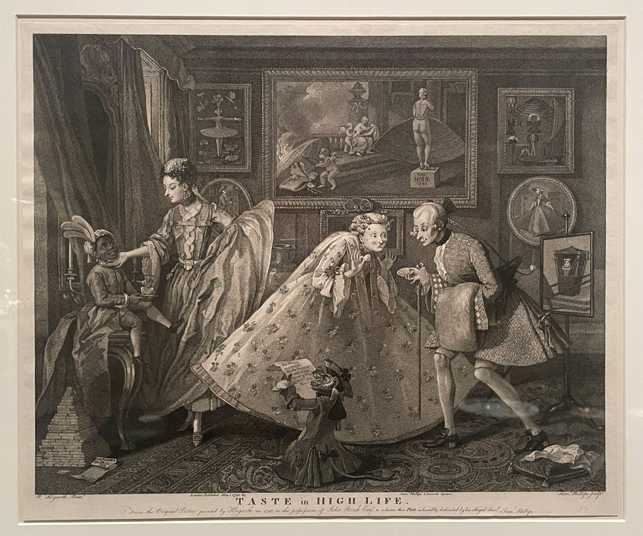 Taste in High Life(贅沢な生活), Engraver: Samuel Phillips, British, Artist: William Hogarth, British, 1798