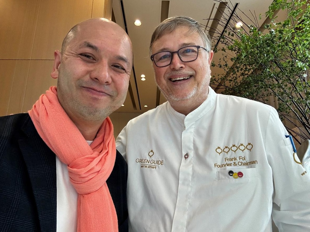 フランク・フォル氏と杉浦シェフ