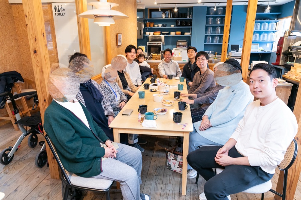 ノビシロハウスでのお茶会の様子