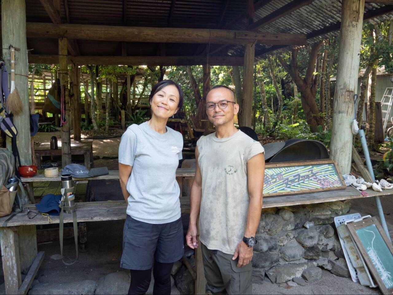 島袋アンナさん（左）／島袋シンゴさん（右）