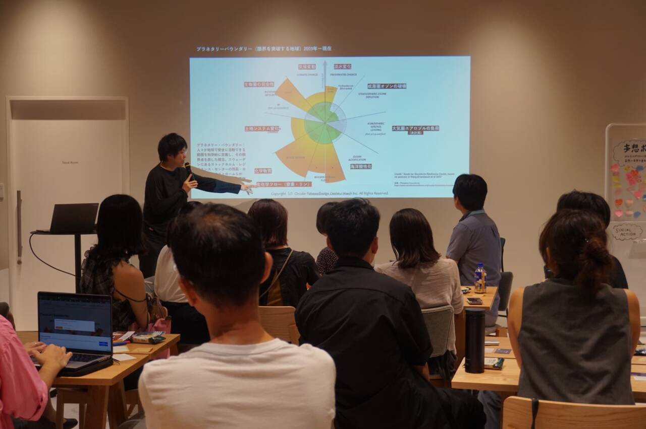 プラネタリーバウンダリー説明時現地画像