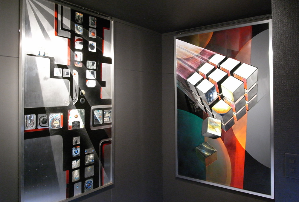 Peace Culture Museumに飾られた稔子さんの七宝作品