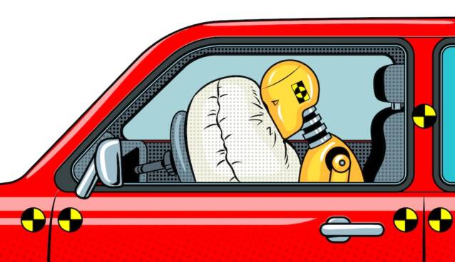 車の衝突テスト用のダミー人形
