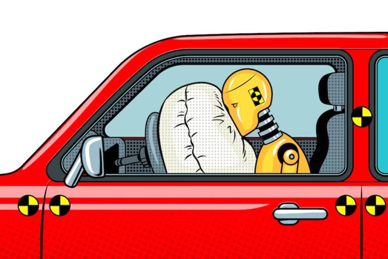 車の衝突テスト用のダミー人形