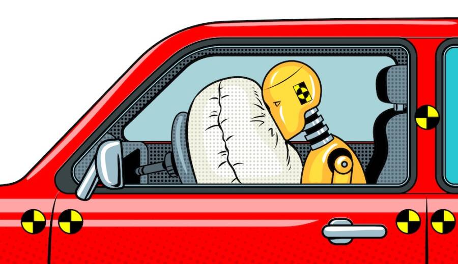 車の衝突テスト用のダミー人形