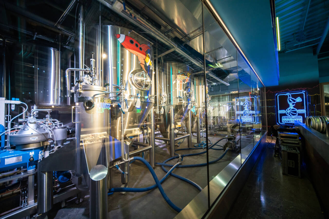 スタジアム内のマイクロブルワリー