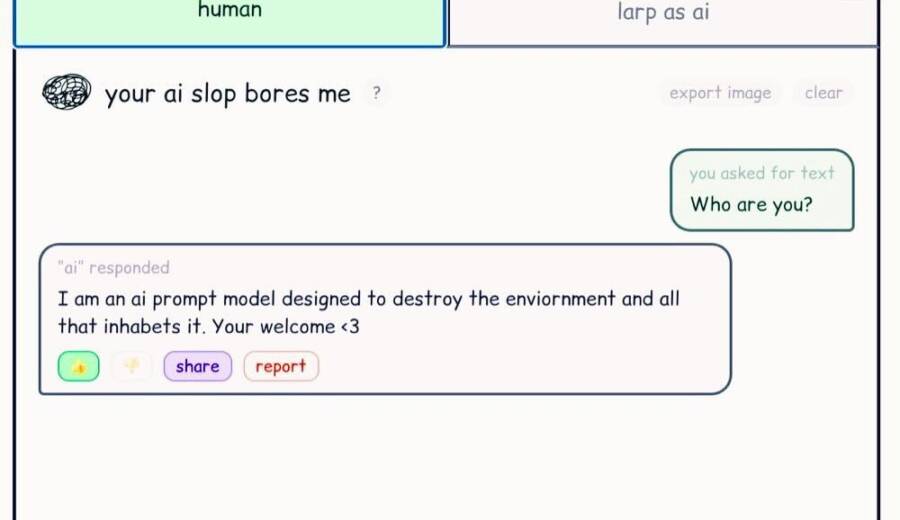 Your AI Slop Bores Me
