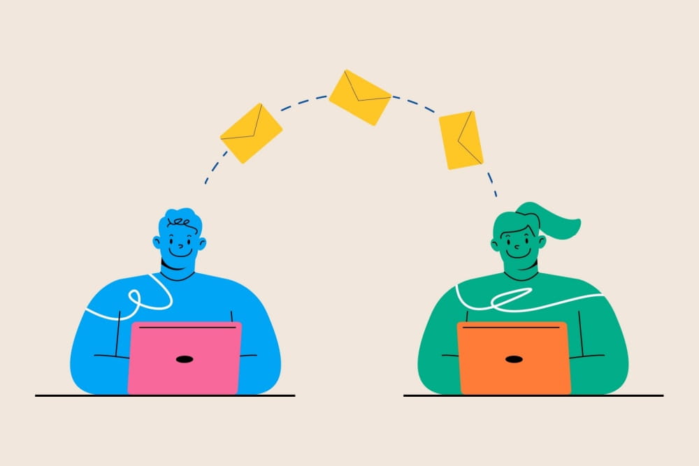 メールのやりとり