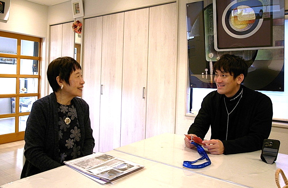 田中稔子さんと住岡健太さん